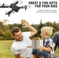 Zoeyzoey Összecsukható Drón HD 1080P Kamerával, Hosszú Repülési Idő, RC Quadcopter Táskával 7