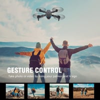 Zoeyzoey Összecsukható Drón HD 1080P Kamerával, Hosszú Repülési Idő, RC Quadcopter Táskával 5