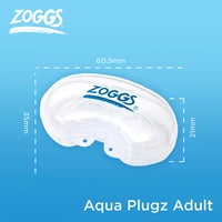 Zoggs Aqua Plugz opakovane použiteľné silikónové štuple do uší na plávanie, 14+ rokov, rôzne farby 4