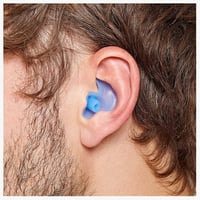 Dopuri de urechi reutilizabile din silicon Zoggs Aqua Plugz pentru înot, albastru, 14+ ani 2