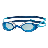 Ochelari de înot Zoggs Fusion Air pentru adulți – Lentile albastre, Alb/Albastru, Etanșare confortabilă, Anti-aburire, Protecție UV, Câmp vizual larg, Punte nazală interschimbabilă 1