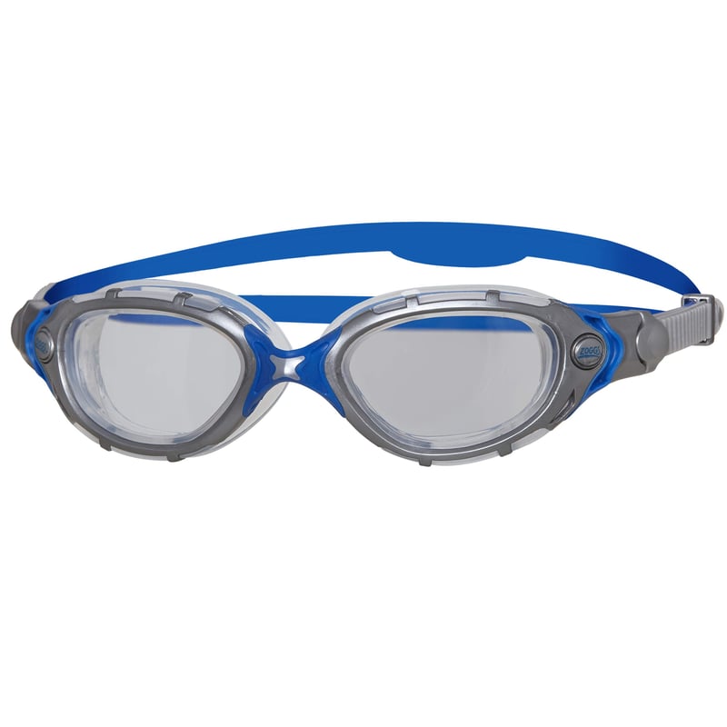 Ochelari de înot pentru copii Zoggs Panorama, pentru vârste între 6-14 ani - protecție UV, anti-aburire, câmp vizual 180°, roz/galben, lentile albastre