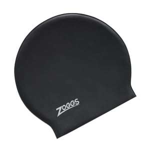 Zoggs Uniseks latex kapa za plivanje dizajnirana za dugu kosu - crna, univerzalna veličina