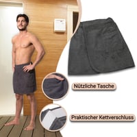 Pánsky saunový kilt ZOLLNER vo viacerých farbách s elastickým pásom na suchý zips, veľkosť L/XL 3