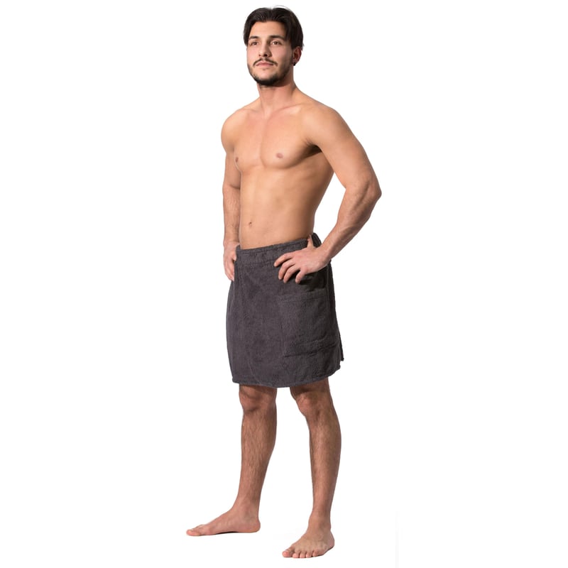Pánsky saunový kilt ZOLLNER vo viacerých farbách s elastickým pásom na suchý zips, veľkosť L/XL