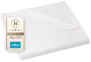 ZOLLNER Ljetna plahta ili poplun - mješavina pamuka - 320x330 cm - bijela - bez elastina - hotelska kvaliteta