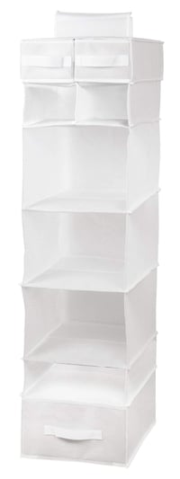 ZOLLNER24 viseća polica za ormar sa 7 pretinaca i 3 ladice 30x30x115 cm organizator za pohranu 1