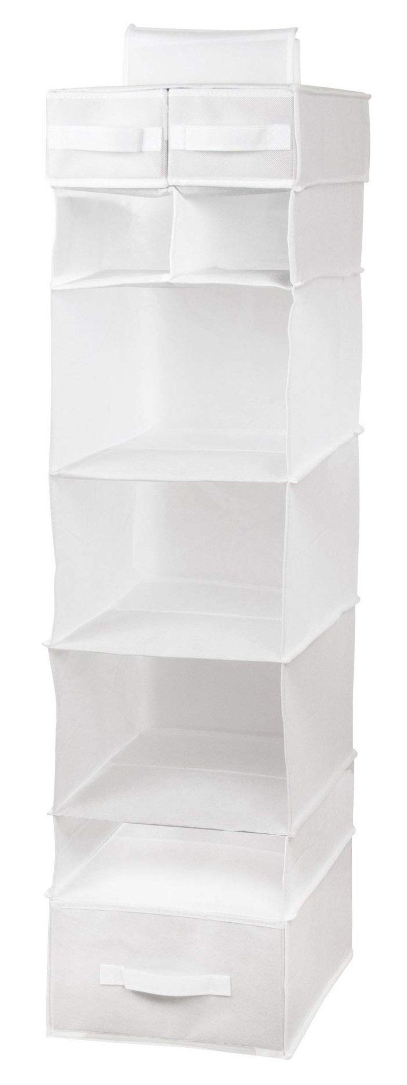 ZOLLNER24 viseća polica za ormar sa 7 pretinaca i 3 ladice 30x30x115 cm organizator za pohranu