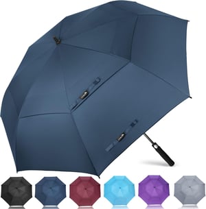 ZOMAKE veliki golf kišobran otporan na vjetar, s dvostrukim baldahinom - veličine M/L/XL/XXL