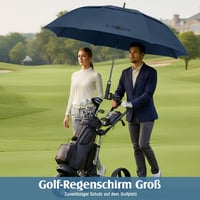 ZOMAKE XXL szélálló esernyő automata nyitás-zárás golfozáshoz utazáshoz - A-navy 2