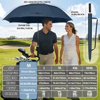 ZOMAKE XXL szélálló esernyő automata nyitás-zárás golfozáshoz utazáshoz - A-navy 7