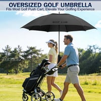 ZOMAKE XXL XXXL 80 hüvelykes fekete golf esernyő, kézi nyitású dupla kupolás, szél- és vízálló kültéri esernyő családoknak, férfiaknak, nőkn 4