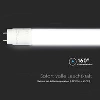 ZONE LED 5 ks LED žiarivka T8 60 cm studená biela 6500K 1120 lúmenov G13 7W náhrada za 18W so štartérom 8