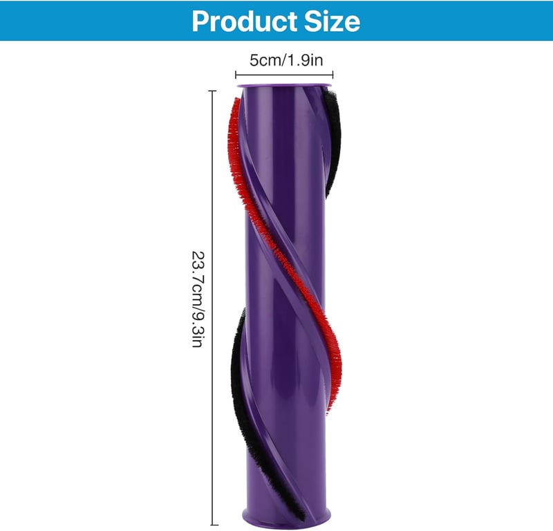 ZONJIE Kefehenger Dyson V8 Porszívóhoz - Lila Műanyag Pótdarab Kefefej Csere Alkatrész V8 Modellekhez