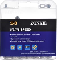 Zonkie Kerékpárlánc 5/6/7/8 Sebességes 118 Láncszemmel 1