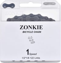 zonkie Kerékpárlánc Egyirányú 1/2 x 1/8 122 Szem Fixie BMX 4