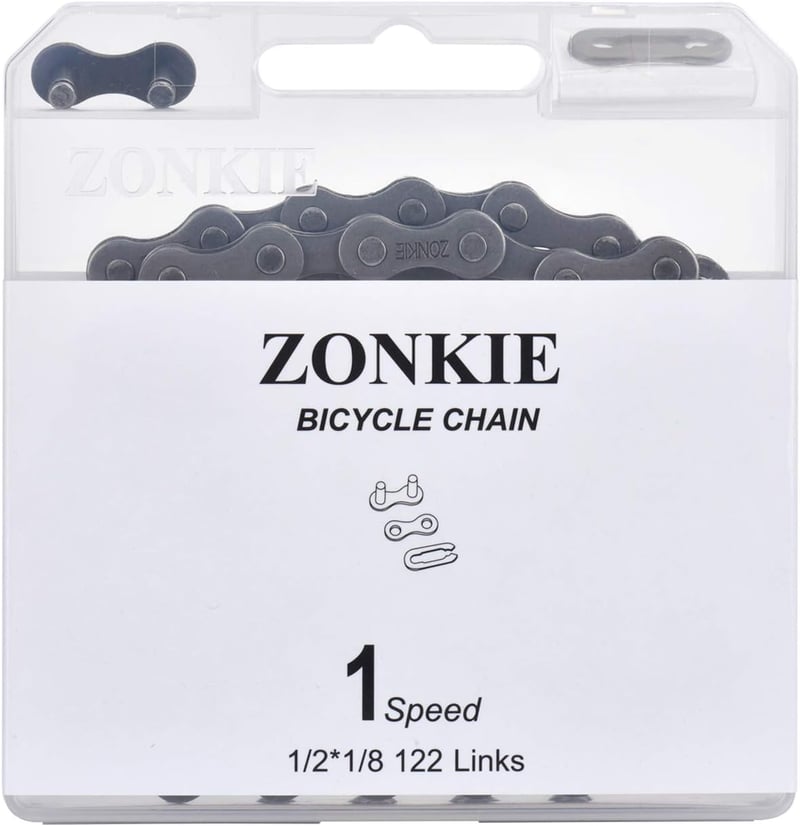 zonkie Kerékpárlánc Egyirányú 1/2 x 1/8 122 Szem Fixie BMX