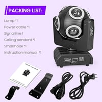 ZonQoonz 150W Mozgó Fejű Színpadi Lámpa - 8 RGBW LED, Arany Apertúra Effekt, DMX512 Vezérlés, 360° Y-Tengely Forgás, Diszkó Bár Parti Fény 5