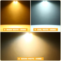 ZonQoonz 200W COB LED Par Reflektor Hideg Meleg Fehér Fényeffekt Stroboszkóp Színpad Disco Esküvő Buli Világítás 3