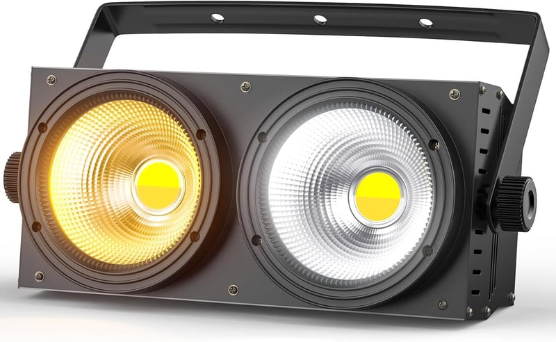 ZonQoonz 200W COB LED Par Reflektor Hideg Meleg Fehér Fényeffekt Stroboszkóp Színpad Disco Esküvő Buli Világítás