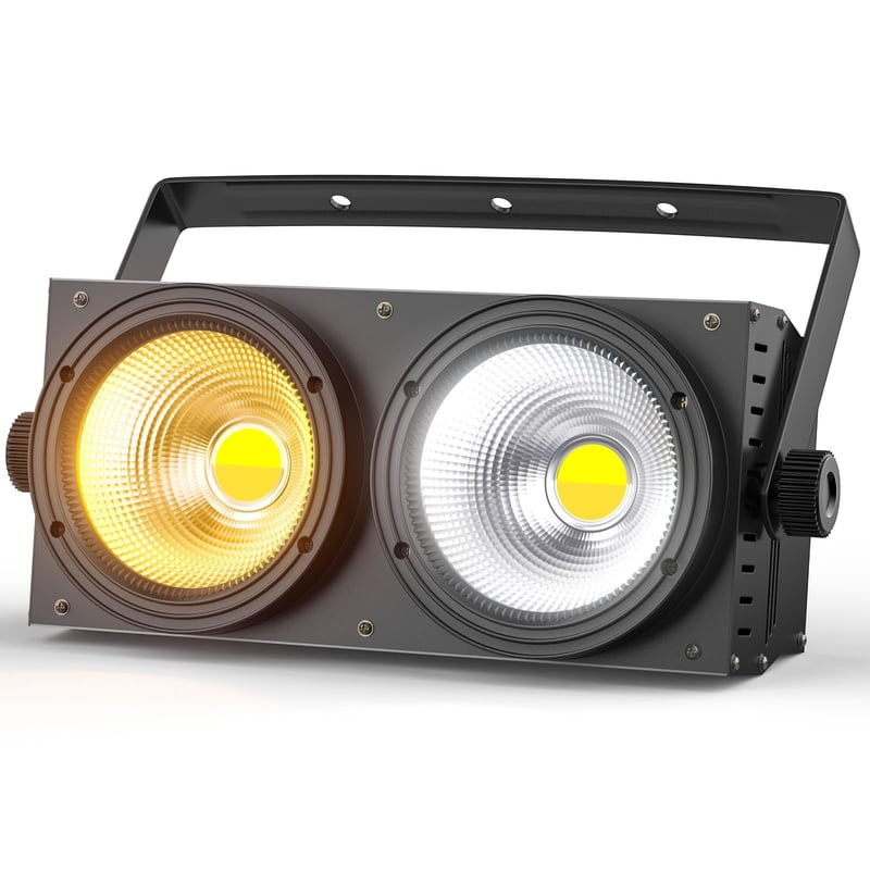 ZonQoonz 200W COB LED Par Reflektor Studená Teplá Biela Svetelný Efekt Stroboskop Javisko Disco Svadba Párty Osvetlenie