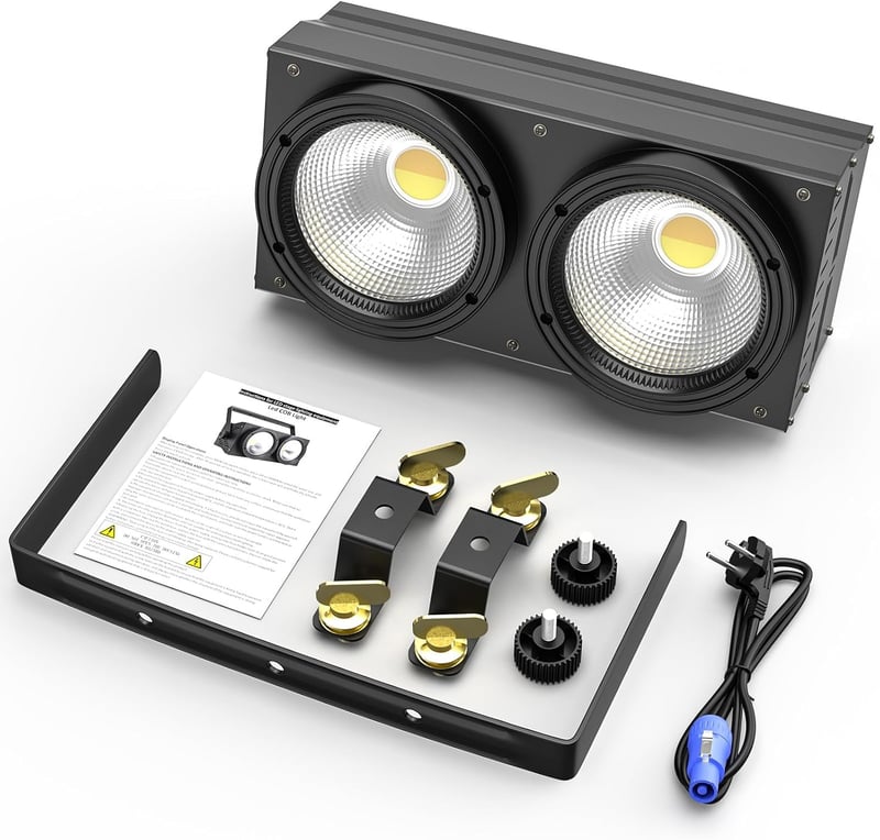 ZonQoonz 200W COB LED Par Reflektor Hideg Meleg Fehér Fényeffekt Stroboszkóp Színpad Disco Esküvő Buli Világítás