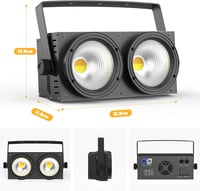 ZonQoonz 200W COB LED Par Reflektor Hideg Meleg Fehér Fényeffekt Stroboszkóp Színpad Disco Esküvő Buli Világítás 6