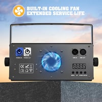 ZonQoonz 200W COB LED Par Reflektor Hideg Meleg Fehér Fényeffekt Stroboszkóp Színpad Disco Esküvő Buli Világítás 4