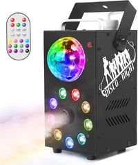 ZonQoonz 700W Ködgép LED Disco Golyóval, Távirányítós Füstgép Halloween Dekoráció Bulikhoz és Színpadi Előadásokhoz 1