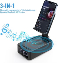 ZOOI Bluetooth hangszóró órával és telefontartóval 4