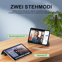 Magnetické puzdro ZOPSGYU pre iPad Air 11" M4/M3/M2 (2026/2025/2024) a Air 5/4. gen. 10,9" – čierne 2