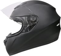 Zorax ZOR-819 Matt Fekete Motorkerékpár Bukósisak L (59-60cm) - ECE 2206 Tanúsítvánnyal, Szivárvány Plexivel, Szellőző Rendszerrel, Kivehető 4