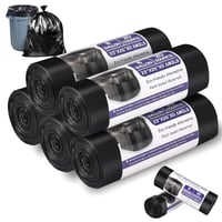 Zorplex set de 100 de saci pentru toaletă portabilă, 30 L, saci negri extra rezistenți, impermeabili și etanși, pentru camping, drumeții și călătorii 1
