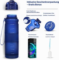 Športová fľaša ZORRI, bez obsahu BPA – tmavomodrá – 500 ml 6