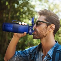 Športová fľaša ZORRI, bez obsahu BPA – tmavomodrá – 500 ml 9