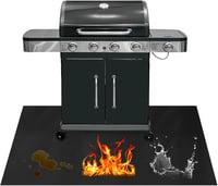 Zorvixal Tűzálló Szőnyeg 120x100cm Hőálló Grillalátét Szilikon Védőmat 1