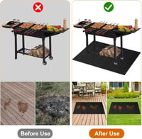 Zorvixal Tűzálló Szőnyeg 120x100cm Hőálló Grillalátét Szilikon Védőmat 5
