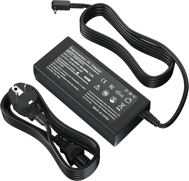 Zosam 65W Laptop Töltő Acer Aspire 5 A515 Chromebook R11 C720 C731 Kompatibilis - 65w 3.0*1.1