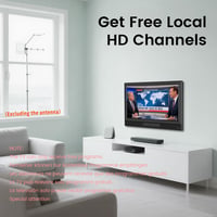 20-palcový TV ZOSHING s digitálnym T2 tunerom, prenosný televízor 12V/230V s konektormi HDMI/USB/RCA, do spálne a karavanu, Full View 5
