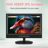 20-palcový TV ZOSHING s digitálnym T2 tunerom, prenosný televízor 12V/230V s konektormi HDMI/USB/RCA, do spálne a karavanu, Full View 3