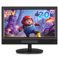 20-palcový TV ZOSHING s digitálnym T2 tunerom, prenosný televízor 12V/230V s konektormi HDMI/USB/RCA, do spálne a karavanu, Full View 1