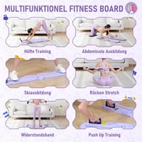Zosudull 6 az 1-ben Pilates Reformer Készlet Otthoni Edzéshez Ellenállási Szalagokkal - Purple, Einheitsgröße, Functional 3