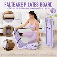 Zosudull 6 az 1-ben Pilates Reformer Készlet Otthoni Edzéshez Ellenállási Szalagokkal - Purple, Einheitsgröße, Functional 2