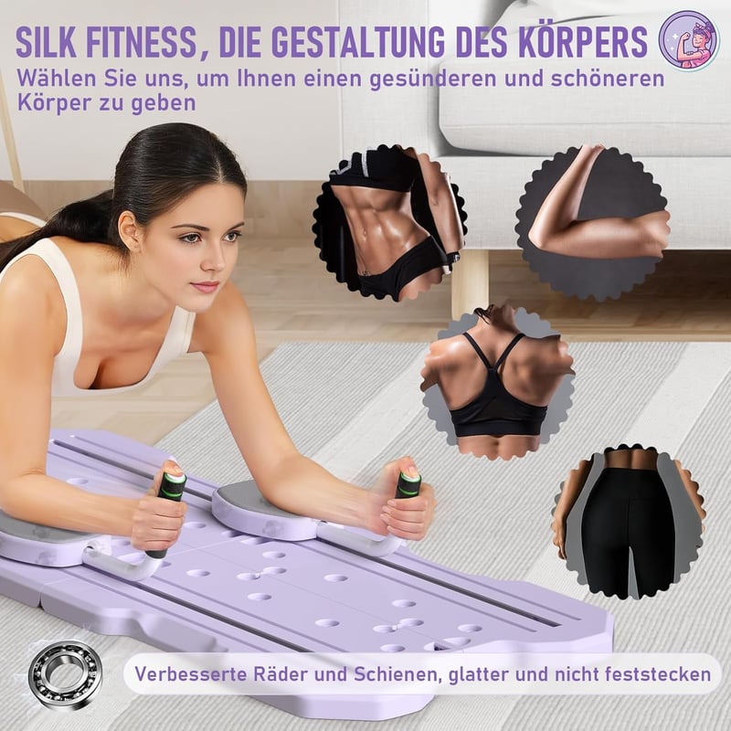Zosudull 6 az 1-ben Pilates Reformer Készlet Otthoni Edzéshez Ellenállási Szalagokkal - Purple, Einheitsgröße, Functional