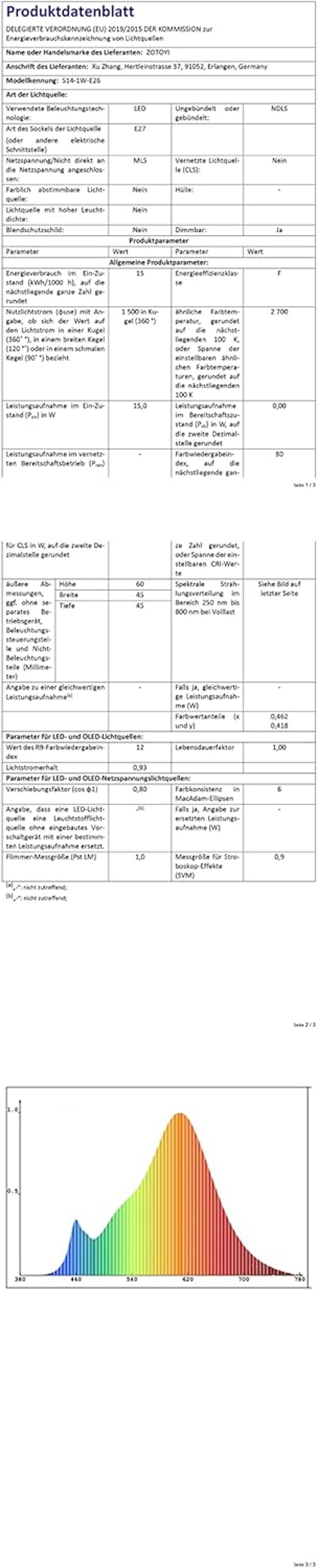ZOTOYI 15m Kültéri Tündérfény LED 16 Izzóval IP65 Vízálló Meleg Fehér