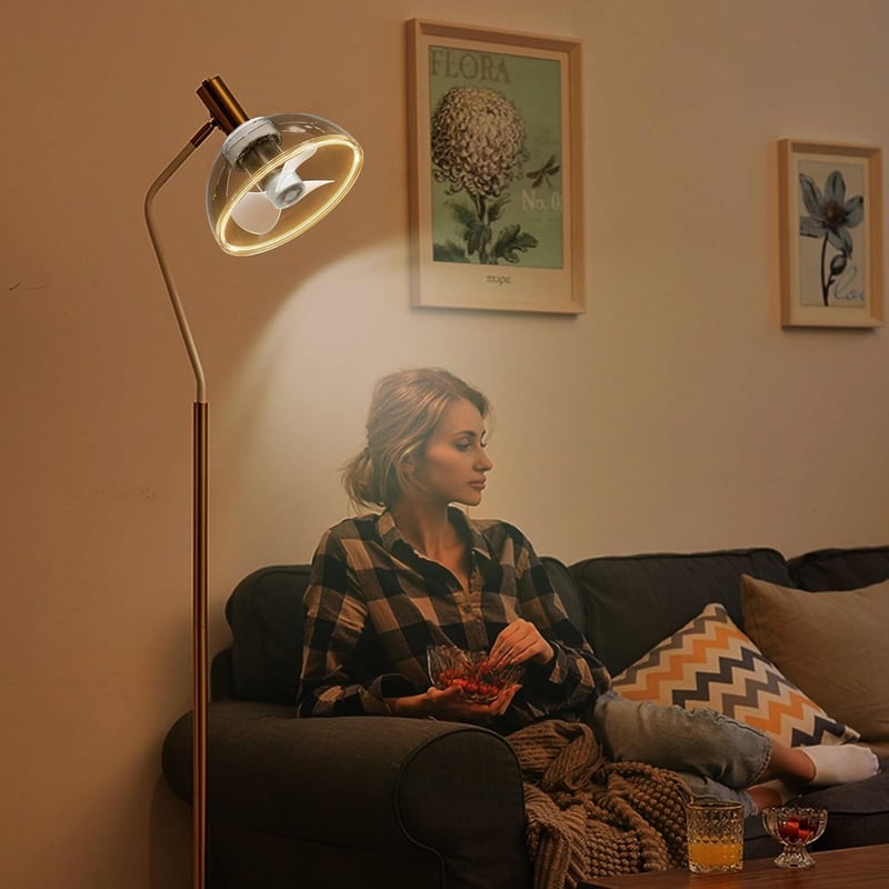 ZOTOYI E27 LED mennyezeti lámpa ventilátor távirányítóval, 1700 lm