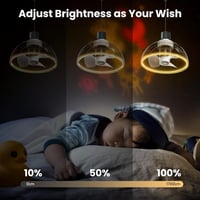 ZOTOYI E27 LED mennyezeti lámpa ventilátor távirányítóval, 1700 lm 7