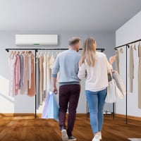 ZOUXIKOU Suport pentru haine din metal, stil industrial cu țevi groase, bară pentru haine montată pe perete, organizator pentru dressing 4