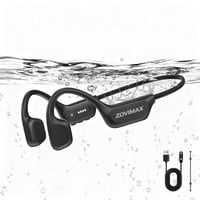 ZOVIMAX Bluetooth 6.0 slúchadlá s kostným vedením, IP68 vodotesné, s MP3 prehrávačom, 8GB pamäťou, 12-hodinovou výdržou batérie, s otvorenou konštrukciou, športový headset na plávanie 1