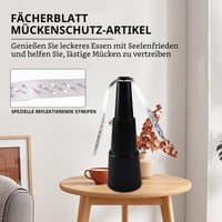 ZOYDP Stolni ventilator za tjeranje muha 2 komada - Ventilator protiv muha za terasu, kuhinju i vanjsku upotrebu 4